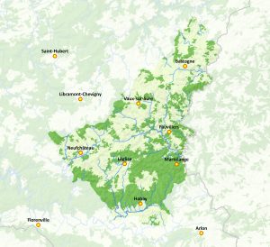 Carte du Parc naturel Haute-Sûre Forêt d'Anlier (afficher en grand)