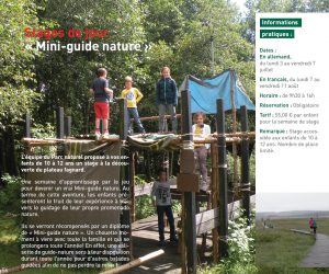 Stage de mini-guide nature Parc naturel Hautes Fagnes-Eifel